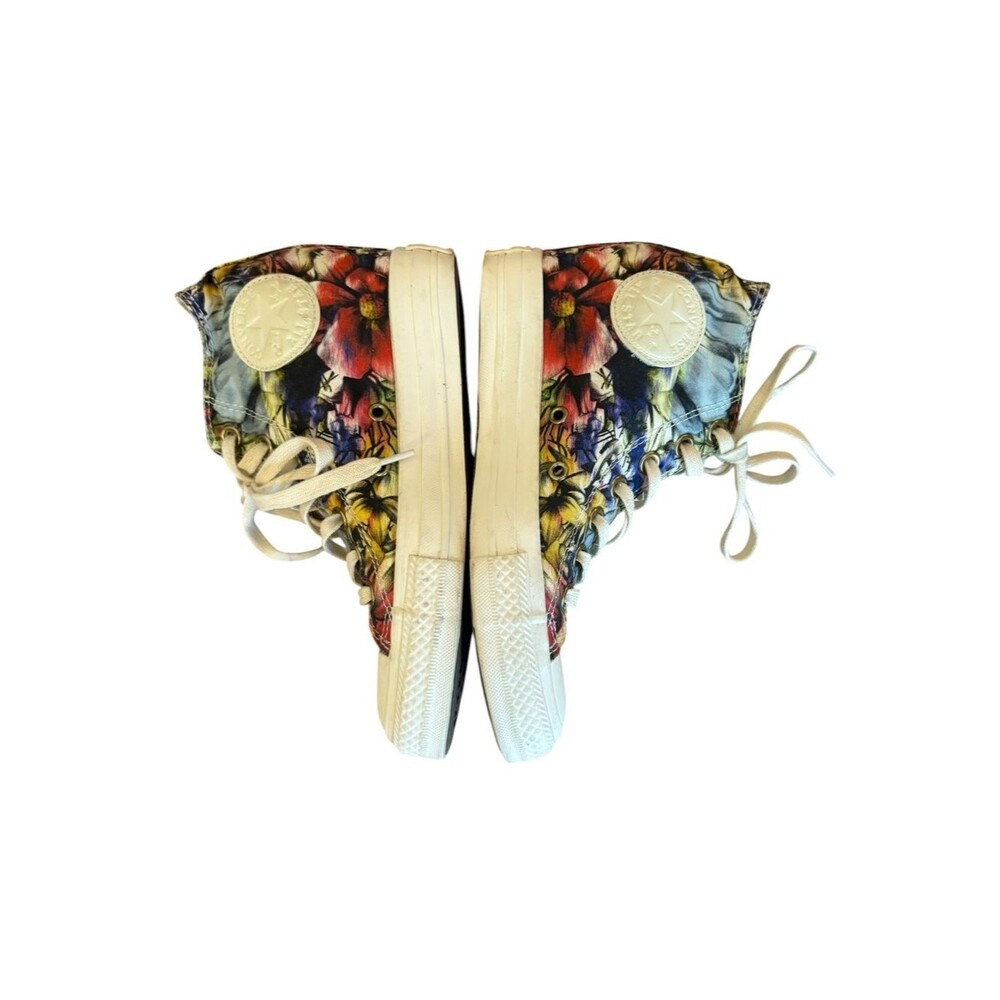 Converse Chuck Taylor All Star Lux Hi Floral Hidden Heel Wedge Womens Size 7 - Picture 5 of 10